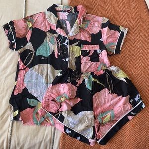 Shein Floral Pajama Set